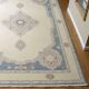 Handknotted Oushak Wool Rug A Light